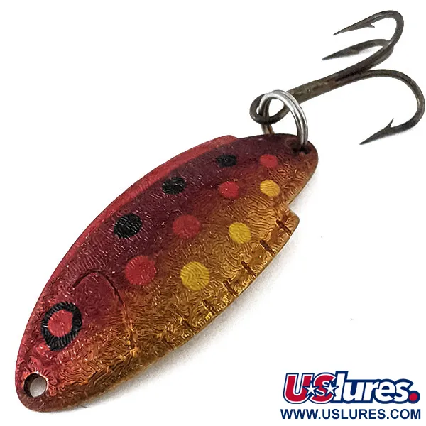 Vintage   Thomas Buoyant, 3/16oz Gold / Red fishing spoon #15040