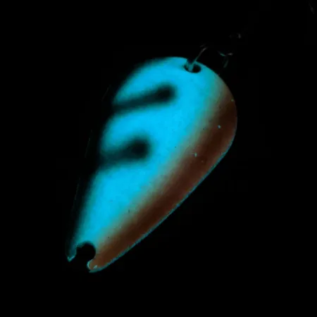 Vintage MoonshineLures Moonshine Lures Glow, 1/2oz fishing spoon #15041