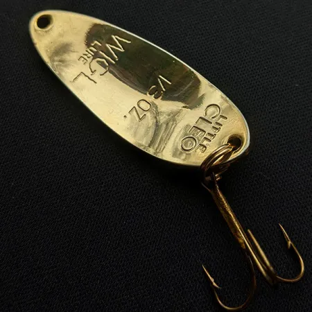 Vintage Acme Little Cleo, 1/3oz Gold fishing spoon #15053