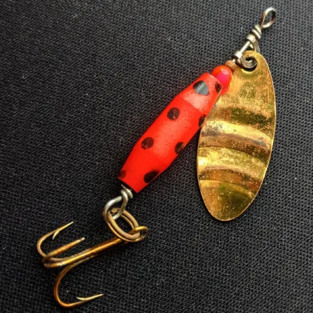 Vintage Luhr Jensen Sneak, 3/16oz Gold spinning lure #15064