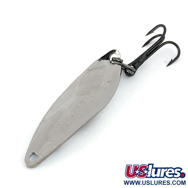 Vintage  Acme ​Fiord Spoon Jr, 1/8oz White / Nickel fishing spoon #15082