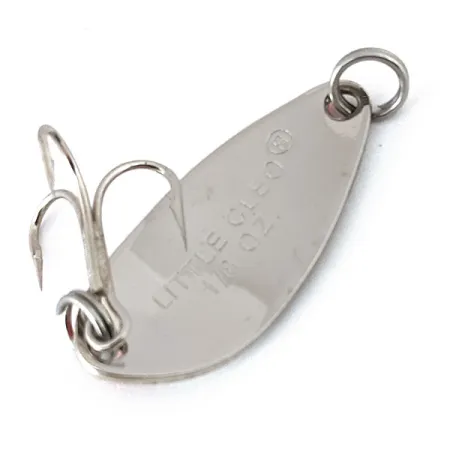 Vintage Acme Little Cleo, 1/8oz Nickel / Orange fishing spoon #15098