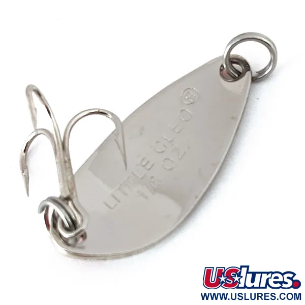 Vintage   Acme Little Cleo, 1/8oz Nickel / Orange fishing spoon #15098