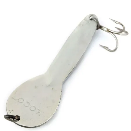 Vintage Glen Evans Loco 4, 3/4oz Pearl fishing spoon #15100