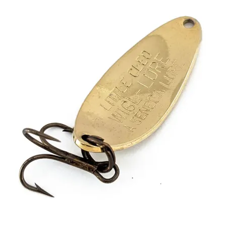 Vintage Little Cleo Seneca, 1/4oz Gold / Yellow fishing spoon #15101