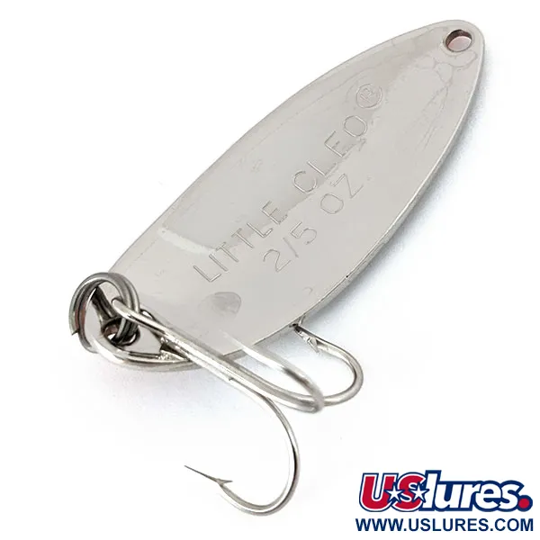 Vintage   Acme Little Cleo, 2/5oz Nickel / Orange fishing spoon #15102