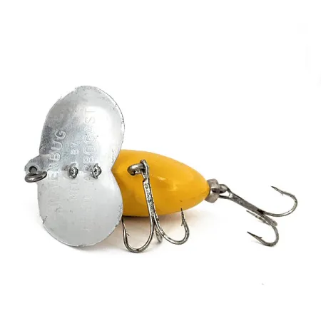 Vintage Fred Arbogast Jitterbug, 1/4oz Yellow fishing lure #15112