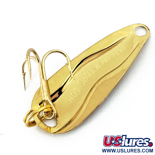  Luhr Jensen Hot Shot W, 3/64oz Gold fishing spoon #15589