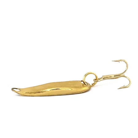 Vintage Luhr Jensen Hot Shot W, 3/64oz gold fishing spoon #23413