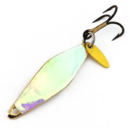 Vintage Bay de Noc Do-Jigger, 3/16oz Moon Jelly / Gold fishing spoon #15155