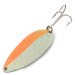 Vintage   Acme Little Cleo Glow, 3/4oz White / Orange / Nickel fishing spoon #15173