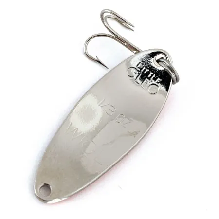 Vintage Acme Little Cleo, 1/3oz Nickel / Orange fishing spoon #15174