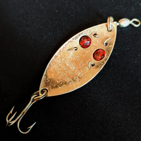 Vintage Hofschneider Red Eye Junior, 1/4oz Copper fishing spoon #15193