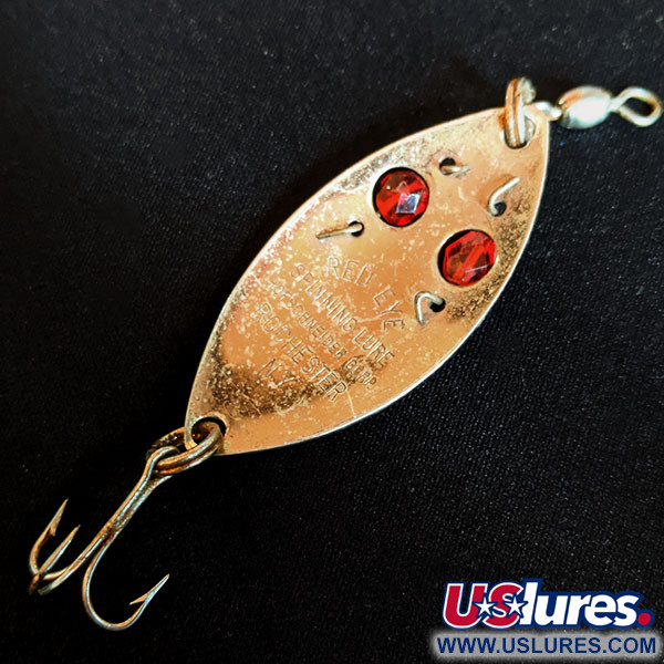 Vintage  Hofschneider Red Eye Junior, 1/4oz Copper fishing spoon #15193