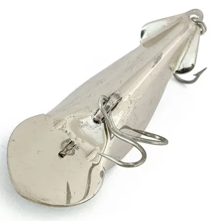 Vintage Buck Perry spoonplug, 1/3oz Nickel fishing spoon #15200