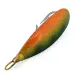 Vintage   Weedless Johnson Silver Minnow, 1/3oz Orange / Green / Nickel fishing spoon #15207
