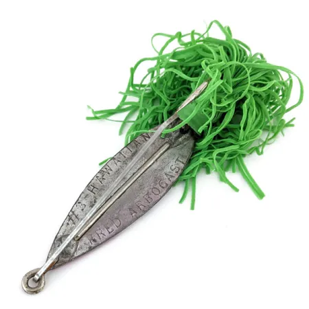 Vintage Weedless Fred Arbogast #3 Hawaiian, 3/5oz fishing spoon #15211