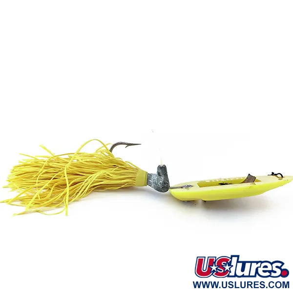 Vintage   Weedless Norman Weedwalker, 1/2oz Yellow fishing spoon #15214