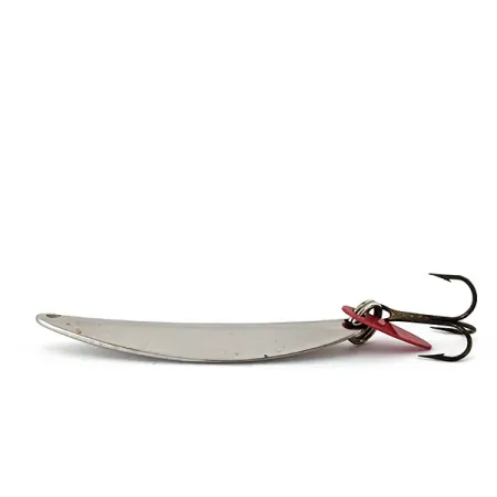 Vintage Bay de Noc Swedish pimple #6, 1/2oz Nickel fishing spoon #15232
