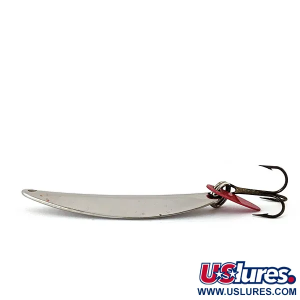 Vintage   Bay de Noc Swedish pimple #6, 1/2oz Nickel fishing spoon #15232