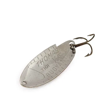 Vintage Thomas Buoyant, 3/16oz Silver fishing spoon #15282