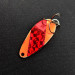 Vintage   Little Cleo Seneca, 1/4oz Orange / Red / Nickel fishing spoon #15286