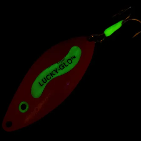 Vintage Mack's Lures ​Mack's Lure Lucky Glo, 3/4oz fishing spoon #15287