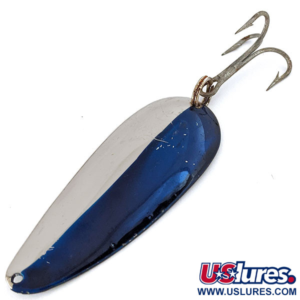 Vintage  Eppinger Dardevle Dardevlet, 3/4oz Nickel / Blue fishing spoon #15288