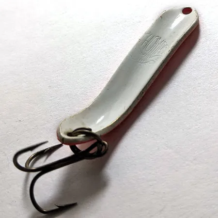 Vintage Thomas EEL, 1/8oz Red / White fishing spoon #15309