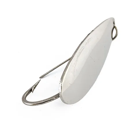 Vintage Weedless Atlantic Lures Celebrated Weedless​, 1/2oz Nickel fishing spoon #15311