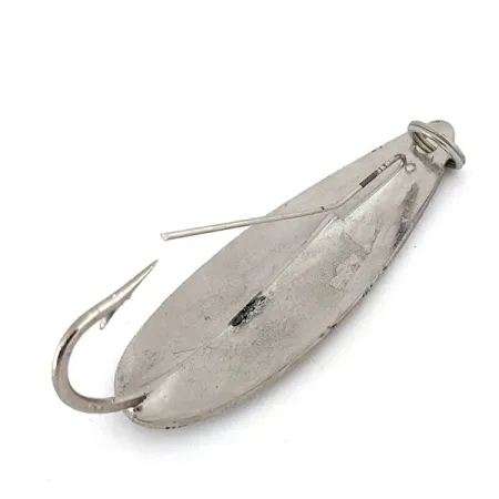 Vintage Weedless Atlantic Lures Celebrated Weedless​, 1/2oz Nickel fishing spoon #15311