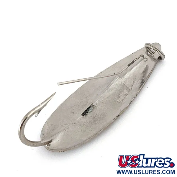 Vintage Weedless Atlantic Lures Celebrated Weedless​, 1/2oz Nickel fishing spoon #15311