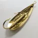 Vintage   Weedless Johnson Silver Minnow, 2/5oz Gold fishing spoon #15322