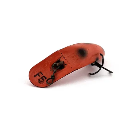 Vintage Yakima Bait Worden's Flatfish F5, 1/16oz Red / Black fishing lure #15332