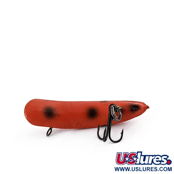Vintage  Yakima Bait Worden's Flatfish F5, 1/16oz Red / Black fishing lure #15332