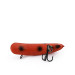 Vintage  Yakima Bait Worden's Flatfish F5, 1/16oz Red / Black fishing lure #15332