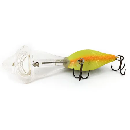 Vintage Luhr Jensen Deep Secret, 1/2oz Fire Tiger fishing lure #15334