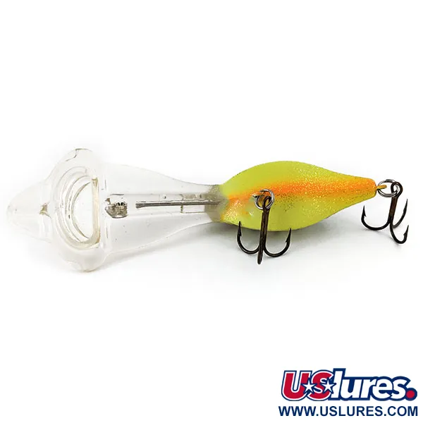 Vintage Luhr Jensen Deep Secret, 1/2oz Fire Tiger fishing lure #15334