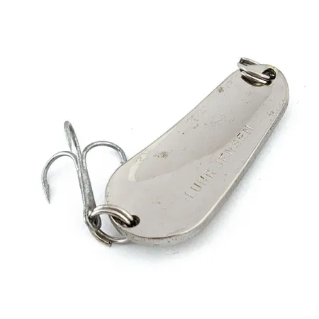 Vintage Luhr Jensen Luhr’s wobbler, 2/5oz Nickel fishing spoon #15355