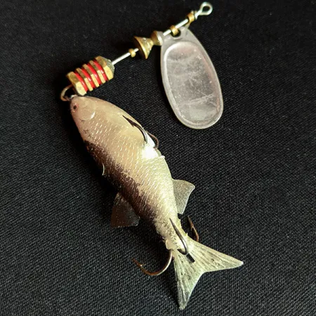 Vintage Mepps Comet Mino 3, 1/3oz Silver spinning lure #15370