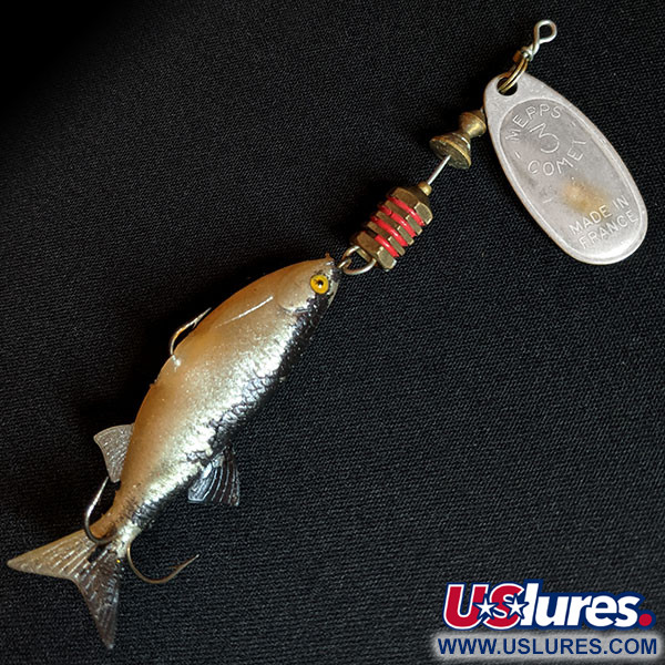Vintage   Mepps Comet Mino 3, 1/3oz Silver spinning lure #15370