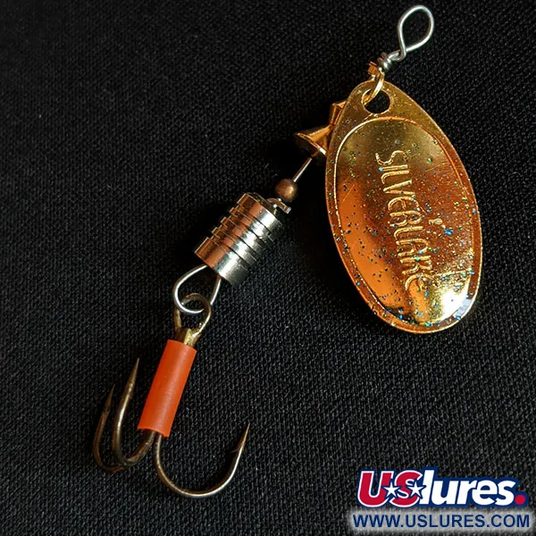Vintage Silverlake, 3/16oz Gold spinning lure #15373