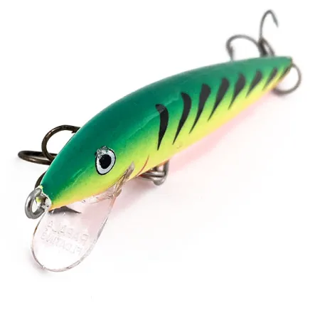 Vintage Rapala Original Floater F9, 1/8oz Fire Tiger fishing lure #15382