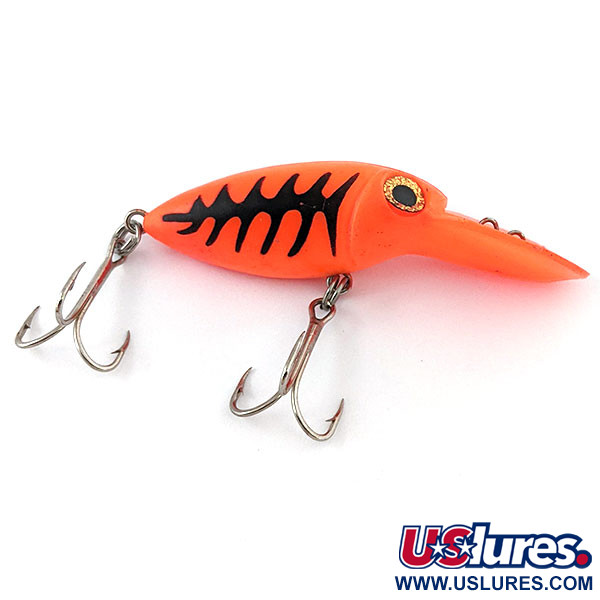 Vintage   The Producers Willy's Worm UV , 1/4oz Orange fishing lure #15387