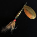 Vintage   Mepps Aglia 5 Dressed, 1/2oz Brass spinning lure #15414