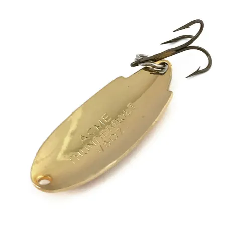 Vintage ​Acme Thunderbolt, 3/16oz Gold fishing spoon #15421