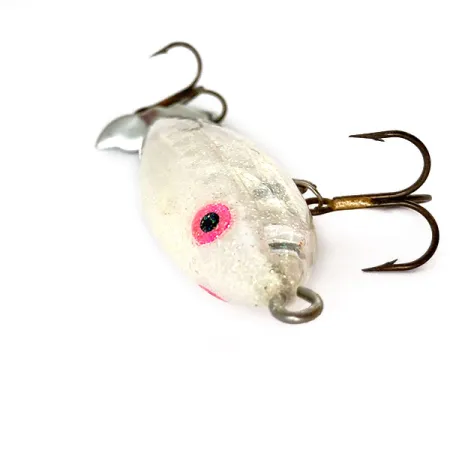 Vintage Rebel Top R prop, 1/3oz Pearl fishing lure #15428