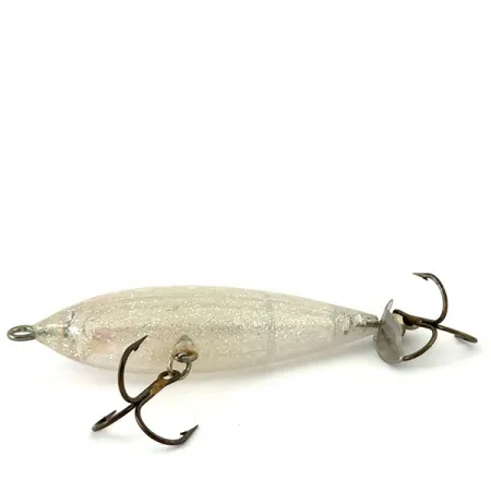 Vintage Rebel Top R prop, 1/3oz Pearl fishing lure #15428