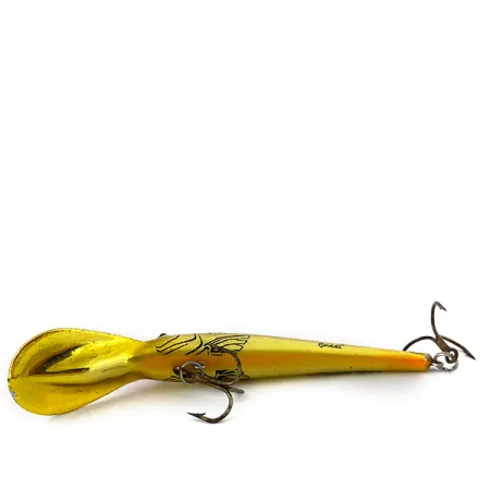 Vintage Cotton Cordell Wally Minnow, 1/3oz Gold fishing lure #15439