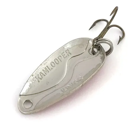Vintage Acme Kamlooper Junior, 1/4oz Red / White / Nickel fishing spoon #15457